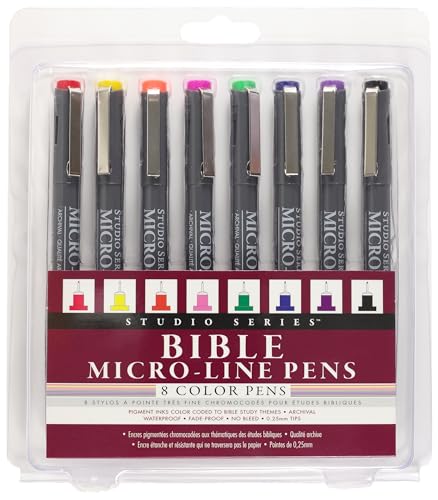 Read Bible Micro-Line Color Pens (8-piece Set), written by Inc. Peter Pauper Press