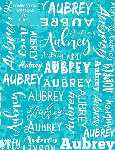 Read Aubrey Composition Notebook Wide Ruled, written by Skylemar Stationery & Design Co.