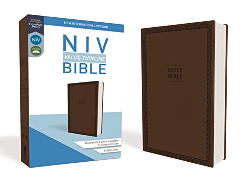 Read NIV, Value Thinline Bible, Leathersoft, Brown, Comfort Print, written by Zondervan Read NIV, Value Thinline Bible, Leathersoft, Brown, Comfort Print, written by Zondervan