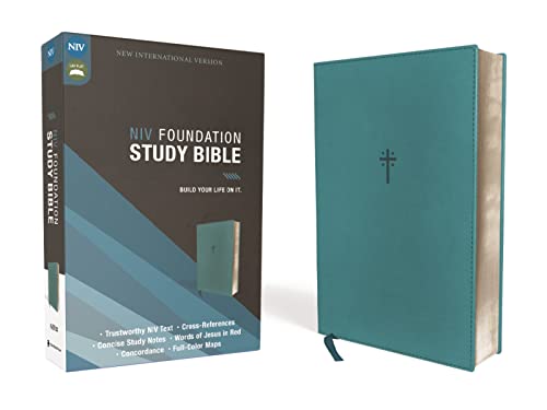 Read NIV, Foundation Study Bible, Leathersoft, Teal, Red Letter, written by Zondervan Read NIV, Foundation Study Bible, Leathersoft, Teal, Red Letter, written by Zondervan