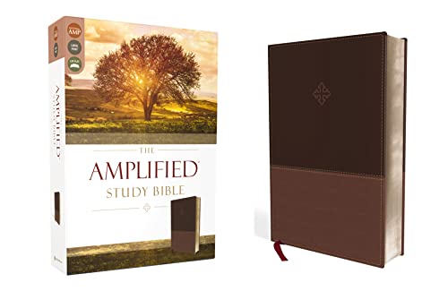 Read The Amplified Study Bible, Leathersoft, Brown [Large Print], written by Zondervan