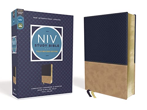 Read NIV Study Bible, Fully Revised Edition (Study Deeply. Believe Wholeheartedly.), Leathersoft, Navy/Tan, Red Letter, Comfort Print, written by Zondervan Read NIV Study Bible, Fully Revised Edition (Study Deeply. Believe Wholeheartedly.), Leathersoft, Navy/Tan, Red Letter, Comfort Print, written by Zondervan