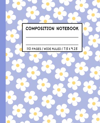 Read Cute Composition Notebook Wide Ruled: Aesthetic Notebook | Purple Composition Notebooks Wide Rule For Teen Girls | School Supplies, written by Willy's Notes