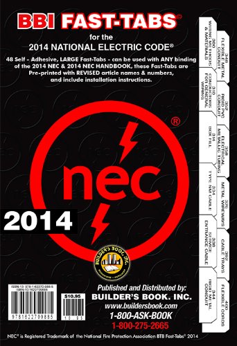 Read 2014 National Electrical Code NEC Fast-Tabs For Softcover, Spiral, Looseleaf and Handbook, written by Builder's Book Read 2014 National Electrical Code NEC Fast-Tabs For Softcover, Spiral, Looseleaf and Handbook, written by Builder's Book