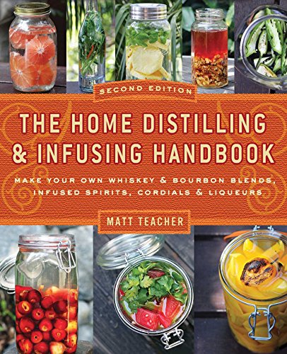 Read The Home Distilling and Infusing Handbook, Second Edition: Make Your Own Whiskey & Bourbon Blends, Infused Spirits, Cordials & Liqueurs, written by Matthew Teacher Read The Home Distilling and Infusing Handbook, Second Edition: Make Your Own Whiskey & Bourbon Blends, Infused Spirits, Cordials & Liqueurs, written by Matthew Teacher