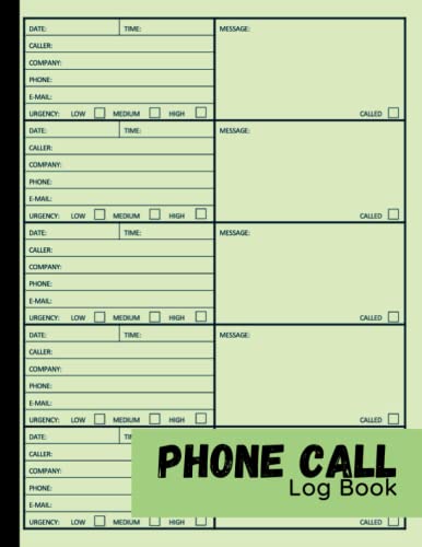 Read Phone Call Log Book: Phone Call and Voicemail Recording Notebook With Over 500 Call Log Space, Inbound and Outbound for Business and Personal use, written by Jody Goodwin