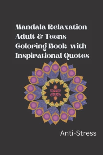 Read Mandela Relaxation Adult Coloring Book with Inspirational Quotes, written by Love Today 827