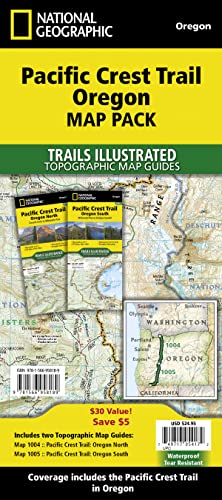 Read Pacific Crest Trail: Oregon [Map Pack Bundle] (National Geographic Trails Illustrated Map), written by National Geographic Maps - Trails Illustrated