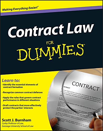 Read Contract Law For Dummies, written by Scott J. Burnham