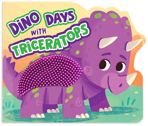 Read Dino Days with Triceratops - Touch and Feel Board Book - Sensory Board Book, written by Little Hippo Books