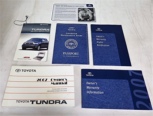 Read 2007 Toyota Tundra Owners Manual, written by Toyota