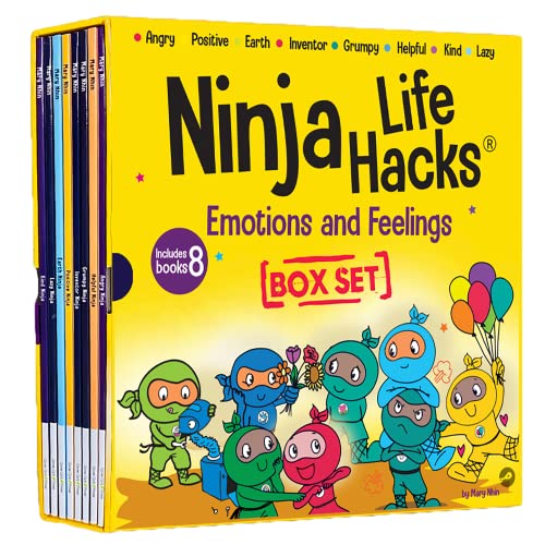 Read Ninja Life Hacks Emotions and Feelings 8 Book Box Set (Books 1-8: Angry, Inventor, Positive, Lazy, Helpful, Earth, Grumpy, Kind), written by Mary Nhin Read Ninja Life Hacks Emotions and Feelings 8 Book Box Set (Books 1-8: Angry, Inventor, Positive, Lazy, Helpful, Earth, Grumpy, Kind), written by Mary Nhin
