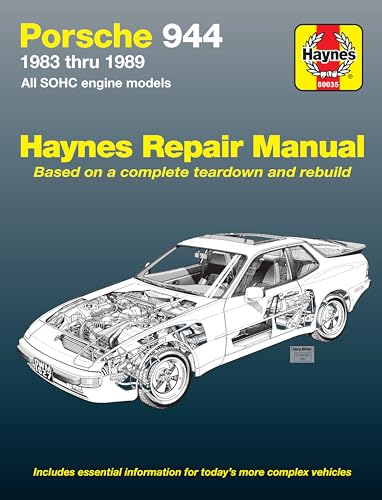 Read Porsche 944 4-cylinder (1983-1989) Haynes Repair Manual (USA) (Paperback), written by John H. Haynes; Larry Warren; Chaun Muir Read Porsche 944 4-cylinder (1983-1989) Haynes Repair Manual (USA) (Paperback), written by John H. Haynes; Larry Warren; Chaun Muir