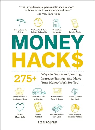 Read Money Hacks: 275+ Ways to Decrease Spending, Increase Savings, and Make Your Money Work for You! (Life Hacks Series), written by Lisa Rowan Read Money Hacks: 275+ Ways to Decrease Spending, Increase Savings, and Make Your Money Work for You! (Life Hacks Series), written by Lisa Rowan