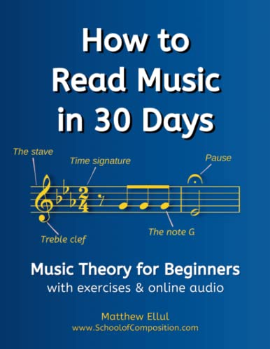 Read How to Read Music in 30 Days: Music Theory for Beginners - with exercises & online audio (Practical Musical Theory), written by Matthew Ellul Read How to Read Music in 30 Days: Music Theory for Beginners - with exercises & online audio (Practical Musical Theory), written by Matthew Ellul