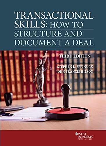Read Transactional Skills: How to Structure and Document a Deal (Coursebook), written by Stephen Sepinuck; John Hilson Read Transactional Skills: How to Structure and Document a Deal (Coursebook), written by Stephen Sepinuck; John Hilson
