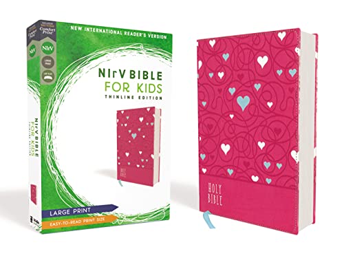 Read NIrV, Bible for Kids, Large Print, Leathersoft, Pink, Comfort Print: Thinline Edition, written by Zondervan Read NIrV, Bible for Kids, Large Print, Leathersoft, Pink, Comfort Print: Thinline Edition, written by Zondervan