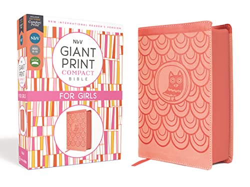 Read NIrV, Giant Print Compact Bible for Girls, Leathersoft, Peach, Comfort Print, written by Zondervan