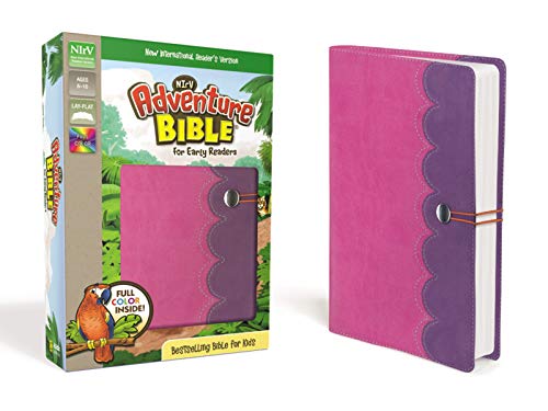 Read NIrV, Adventure Bible for Early Readers, Leathersoft, Pink/Purple, Full Color, written by Lawrence O. Richards