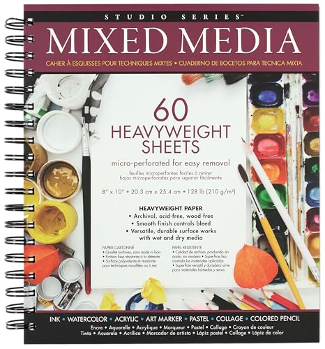 Read Studio Series Mixed Media Pad 8'' x 10'' (60 heavyweight sheets), written by Inc. Peter Pauper Press Read Studio Series Mixed Media Pad 8'' x 10'' (60 heavyweight sheets), written by Inc. Peter Pauper Press