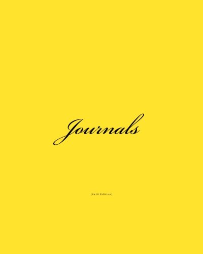 Read Journals 8x10: Classic (Lined Pages) Bright Yellow Cover Journal (8x10) Option - ON SALE NOW - JUST $6.99, written by Matthew Harper Read Journals 8x10: Classic (Lined Pages) Bright Yellow Cover Journal (8x10) Option - ON SALE NOW - JUST $6.99, written by Matthew Harper