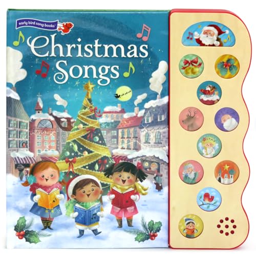 Read Christmas Songs: Interactive Children's Sound Book (10 Button Sound), written by Holly Berry-Byrd; Cottage Door Press
