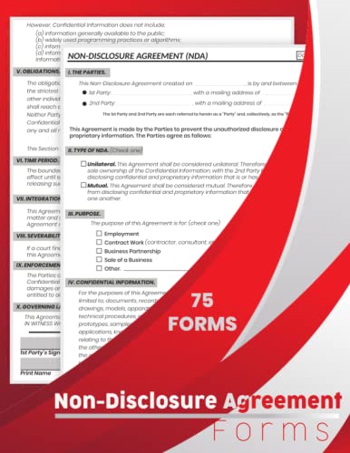 Read Non-Disclosure Agreement Form Book: 75 Confidentiality legally binding contract . 2 Pages Form (8.5''x11'')., written by Hikk.Mo Publishing Read Non-Disclosure Agreement Form Book: 75 Confidentiality legally binding contract . 2 Pages Form (8.5''x11'')., written by Hikk.Mo Publishing