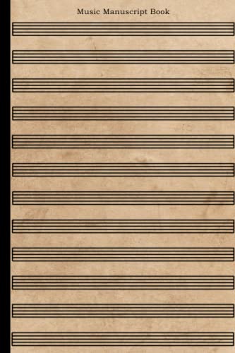 Read Music Manuscript Book A5: Music Notebook - Wide Staff for composers and songwriters with a Simple Brown Cover | 12 Staves Per page -110 pages, written by song paper joe Read Music Manuscript Book A5: Music Notebook - Wide Staff for composers and songwriters with a Simple Brown Cover | 12 Staves Per page -110 pages, written by song paper joe