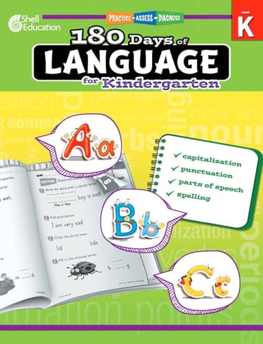 Read Shell Education 180 Days of Language for Kindergarten (180 Days of Practice), written by Shell Education Read Shell Education 180 Days of Language for Kindergarten (180 Days of Practice), written by Shell Education