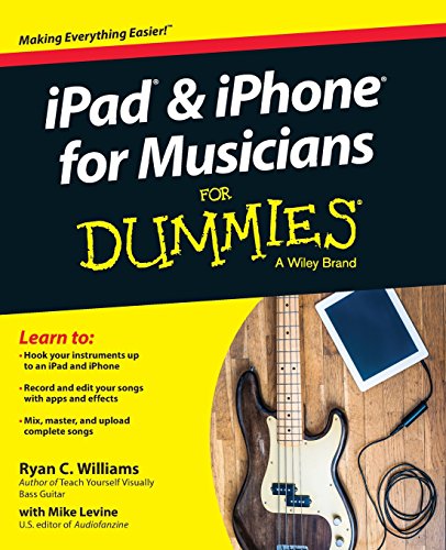Read ipad & Iphone for Musicians for Dummies, written by Ryan C. Williams Read ipad & Iphone for Musicians for Dummies, written by Ryan C. Williams