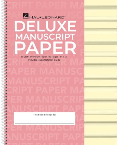 Read Deluxe Wirebound Premium Manuscript Paper (Pink Cover), written by Hal Leonard Corp.