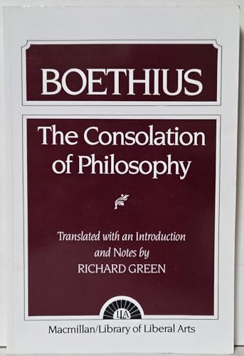 Read The Consolation of Philosophy: Boethius, written by Richard H. Green Read The Consolation of Philosophy: Boethius, written by Richard H. Green