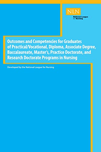 Read Outcomes and Competencies for Graduates of Practical/Vocational, Diploma, Baccalaureate, Master's Practice Doctorate, and Research Doctorate Programs in Nursing (NLN), written by National League for Nursing Read Outcomes and Competencies for Graduates of Practical/Vocational, Diploma, Baccalaureate, Master's Practice Doctorate, and Research Doctorate Programs in Nursing (NLN), written by National League for Nursing