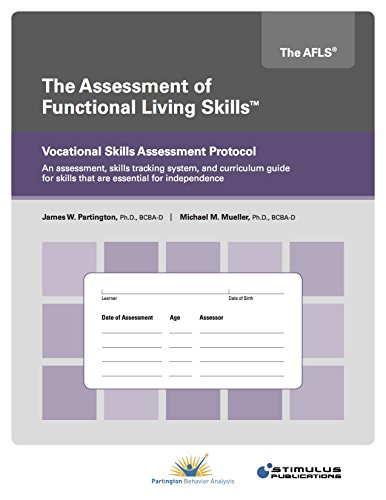 Read Vocational Skills Assessment Protocol, written by Partington, James W., Ph.D.; Mueller, Michael M., Ph.D.