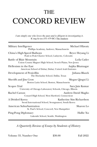 Read The Concord Review: V33, No. 1, Fall, written by The Concord Review