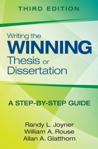 Read Writing the Winning Thesis or Dissertation: A Step-by-Step Guide, written by Randy L. Joyner; William A. Rouse; Allan A. Glatthorn Read Writing the Winning Thesis or Dissertation: A Step-by-Step Guide, written by Randy L. Joyner; William A. Rouse; Allan A. Glatthorn
