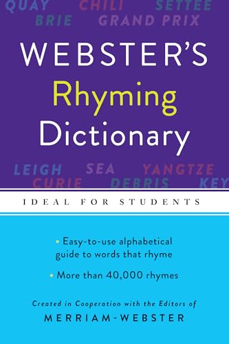 Read Webster's Rhyming Dictionary, Newest Edition, written by Editors of Merriam-Webster Read Webster's Rhyming Dictionary, Newest Edition, written by Editors of Merriam-Webster