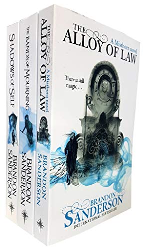 Read Brandon Sanderson Mistborn Novel Series 3 Books Collection Set (Shadows of Self, The Alloy of Law, The Bands of Mourning), written by Brandon Sanderson