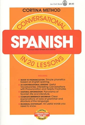 Read Conversational Spanish in 20 Lessons, written by R. Diez De La Cortina Read Conversational Spanish in 20 Lessons, written by R. Diez De La Cortina