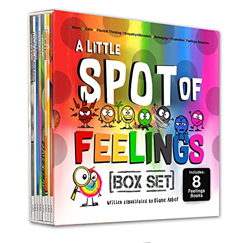 Read A Little SPOT of Feelings 8 Book Box Set (Book 25-32: Empathy, Frustration, Calm, Belonging, Worry, Boredom, Flexible Thinking, & Feelings Detective), written by Diane Alber Read A Little SPOT of Feelings 8 Book Box Set (Book 25-32: Empathy, Frustration, Calm, Belonging, Worry, Boredom, Flexible Thinking, & Feelings Detective), written by Diane Alber