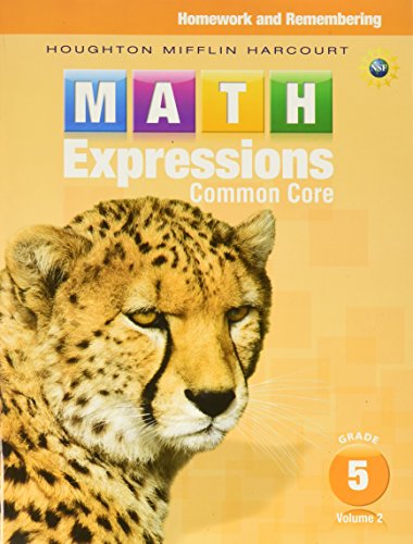 Read Homework & Remembering, Volume 2 Grade 5 (Math Expressions), written by Houghton Mifflin Harcourt