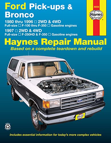 Read Ford pick-ups & Bronco (80-97) Haynes Repair Manual (USA) (Paperback), written by Editors of Haynes Manuals Read Ford pick-ups & Bronco (80-97) Haynes Repair Manual (USA) (Paperback), written by Editors of Haynes Manuals