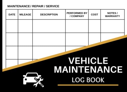 Read Car Maintenance Log Book: Vehicle Maintenance Log Book - Repair And Service Record Book for Cars, Trucks & Motorcycles - Small Size 8.25" x 6", written by KNB Publishing
