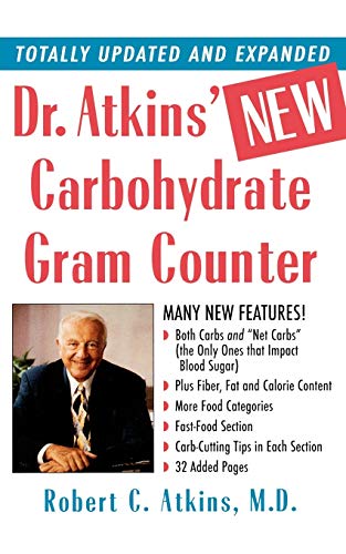 Read Dr. Atkins' New Carbohydrate Gram Counter, written by Robert C. Atkins Read Dr. Atkins' New Carbohydrate Gram Counter, written by Robert C. Atkins