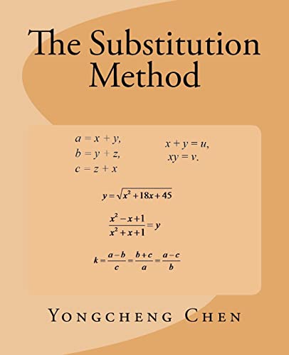 Read The Substitution Method, written by Yongcheng Chen Read The Substitution Method, written by Yongcheng Chen