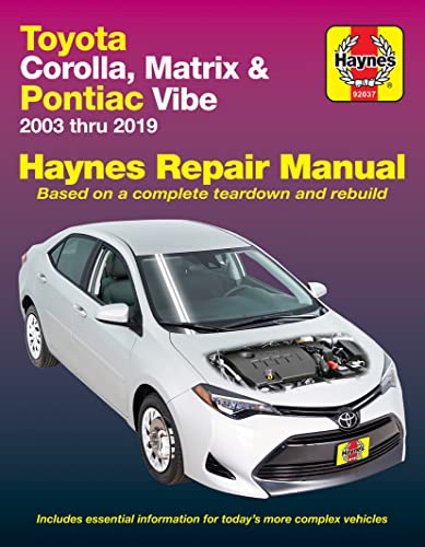 Read Toyota Corolla (03-19) & Matrix (03-14) & Pontiac Vibe (03-10) Haynes Repair Man, written by Editors of Haynes Manuals Read Toyota Corolla (03-19) & Matrix (03-14) & Pontiac Vibe (03-10) Haynes Repair Man, written by Editors of Haynes Manuals