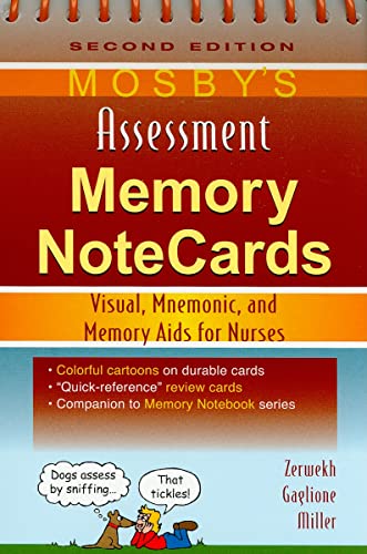 Read Mosby's Assessment Memory NoteCards, written by JoAnn Zerwekh EdD MSN RN; Tom Gaglione MSN RN Read Mosby's Assessment Memory NoteCards, written by JoAnn Zerwekh EdD MSN RN; Tom Gaglione MSN RN