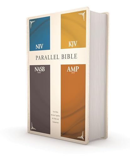 Read NIV, KJV, NASB, Amplified, Parallel Bible, Hardcover: Four Bible Versions Together for Study and Comparison, written by Zondervan Read NIV, KJV, NASB, Amplified, Parallel Bible, Hardcover: Four Bible Versions Together for Study and Comparison, written by Zondervan