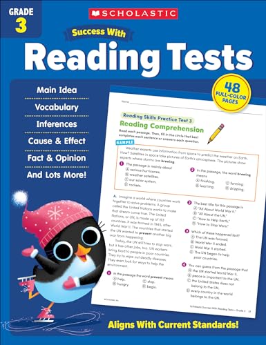 Read Scholastic Success with Reading Tests Grade 3 Workbook, written by Scholastic Teaching Resources Read Scholastic Success with Reading Tests Grade 3 Workbook, written by Scholastic Teaching Resources