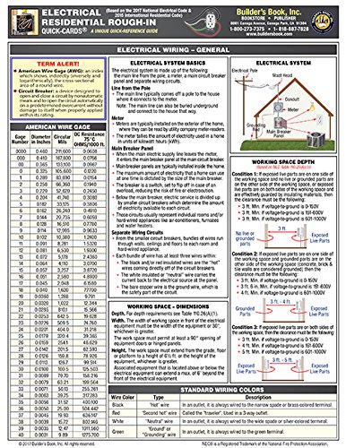 Read Electrical Residential Rough-In Quick-Card Based on the 2017 NEC and 2015 IRC, written by Builders Book Inc Read Electrical Residential Rough-In Quick-Card Based on the 2017 NEC and 2015 IRC, written by Builders Book Inc